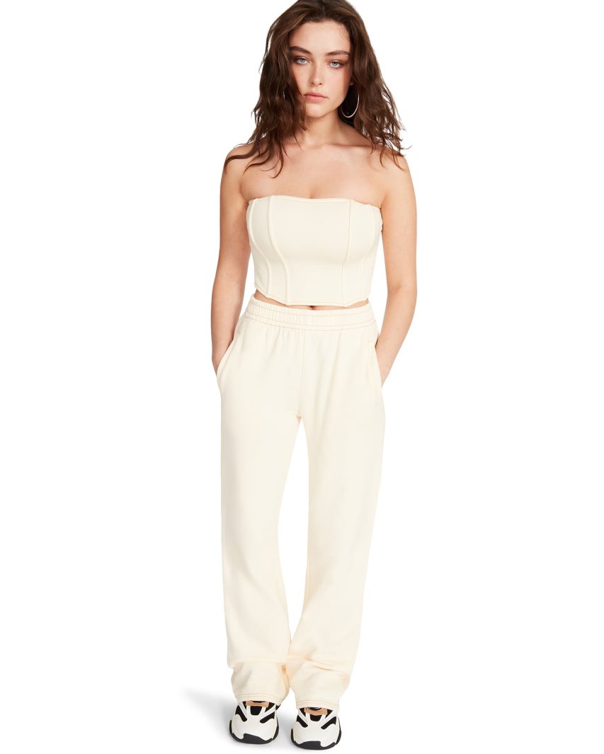 Pantalones Steve Madden Brooks Mujer Beige | ES BR12S3